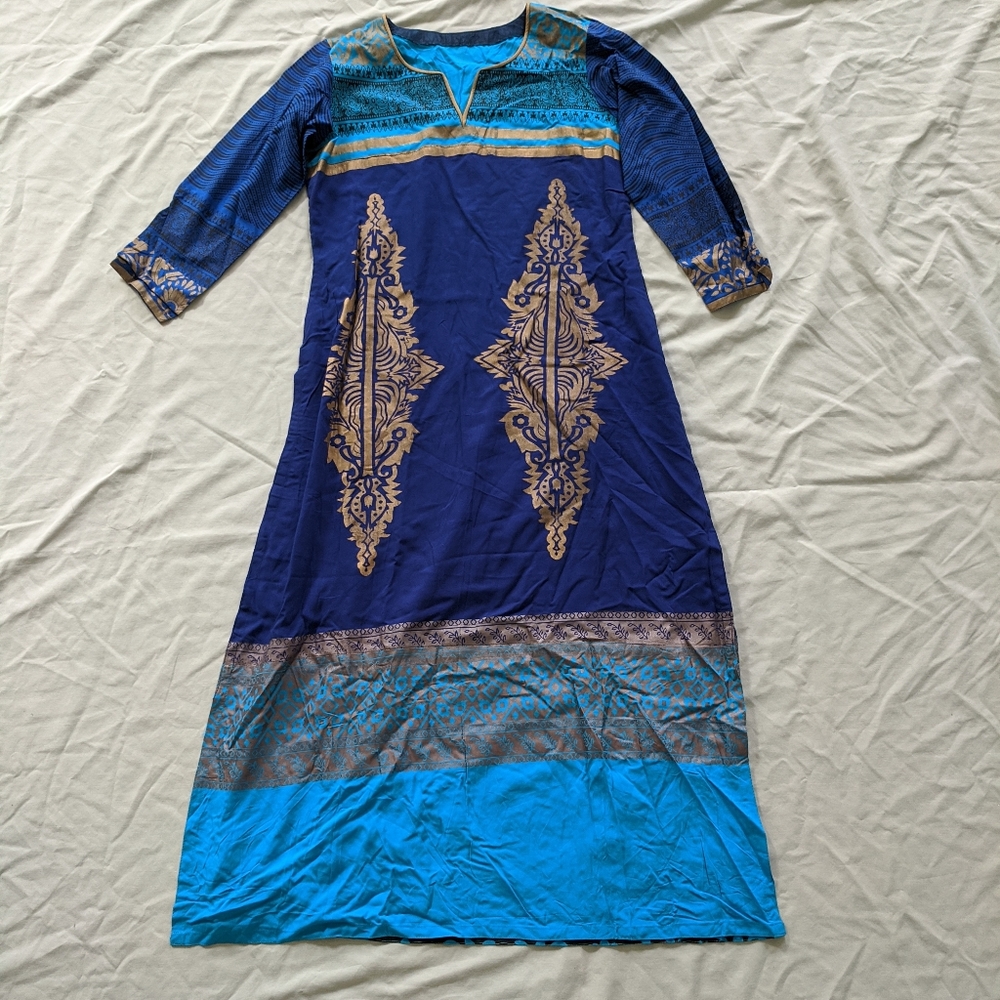 Shalwar Kameez Top Blue